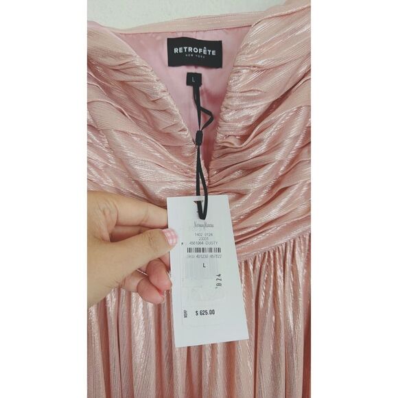 Retrofete MADELEINE Maxi Dress pink Large - Picture 8 of 11